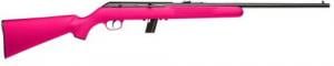 Savage Arms 64 F 22 LR 10+1 21", Blued Barrel/Rec (Drilled & Tapped), Pink Synthetic Stock, Open Sights - 40218