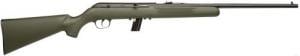Savage Arms 64 F 22 LR 10+1 21", Blued Barrel/Rec (Drilled & Tapped), Green Synthetic Stock, Open Sights - 40221S