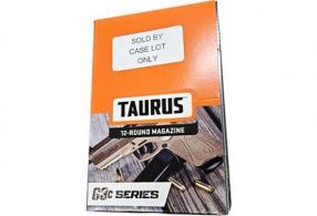 Taurus G3C Magazine Pop Display (12 Pack) 12rd 9mm Luger, Black Steel with Polymer Base Plate, Fits Taurus G3C - 389000903