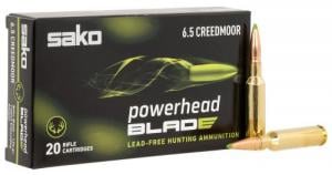 SAKO (TIKKA) PowerHead Blade 6.5 Creedmoor 120 gr 20 Per Box - 1145