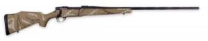 Weatherby Vanguard Outfitter 243 Win 5+1 24" Threaded/Spiral Fluted, Graphite Black Barrel/Rec, Tan with Brown & White - VHH243NR6B