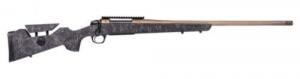 CVA Cascade LR Hunter Rifle, 6.5 Creedmoor, 22" 5/8x24 Threaded Barrel, Black with Smoke Bronze Web, 5 Rounds - CR3951F