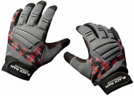 BRO Tactical-GLOVE-GRY/BLK/RD-S Tactical GLOVE B/G/R Small - TACTGLOVEGRY/BLK/RD