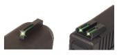 Main product image for TruGlo TFO Square High Set for Glock 20,21,25,29-32,37,40,41 Fiber Optic Handgun Sight