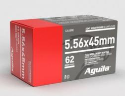 Aguila Target & Range Full Metal Jacket Boat Tail 5.56x45mm Ammo 50 Round Box - 1E556110