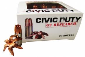 G2 Research CIVIC .45 ACP Civic Duty .45 ACP 168 GR Copper Expansion Projectile 2 - CIVIC 45 ACP