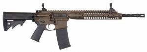 LWRC IC-A5 Rifle 5.56mm NATO 16.1 Inch Threaded Spiral Barrel 1/2x28 TPI 4-Prong Flash Hider Cerakote Patriot Brown Finish LWRCI - ICA5RPBC16