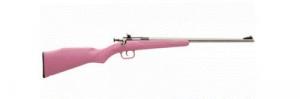 Crickett Pink/Stainless Youth 22 Long Rifle Bolt Action Rifle - KSA2221