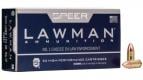 Speer Lawman CleanFire Total Metal Jacket 9mm Ammo 50 Round Box - 53824