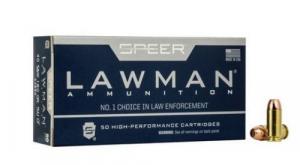 Main product image for Speer Ammo 53880 Lawman 40 Smith & Wesson 180 GR Total Metal Jacket 50 Bx/ 20 C