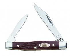 Case Small Brown Pocket Folding Knife w/Clip/Pen Blade - 083