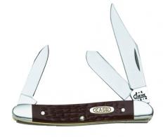 Case Medium Folding Pocket Knife w/Brown Handle - 217