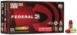 Main product image for American Eagle  Total Syntech Jacket Flat Nose 9mm  150gr  Ammo 50 Round Box