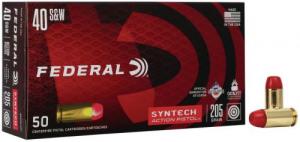 Main product image for Federal American Eagle  Total Syntech Jacket Flat Nose 40 S&W Ammo 50 Round Box