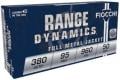 Main product image for Fiocchi Pistol Shooting Dynamics Full Metal Jacket 380 ACP Ammo 95gr  50 Round Box