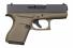 Glock G43 Double Action 9mm 3.39 6+1 OD Green Grip Black - PI4357201