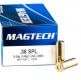 Main product image for Magtech .38 Spc 148 Grain Lead Wadcutter