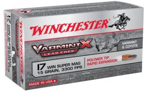 Winchester X17W15PLF Varmint-X .17 WSM  15 GR 50rd box - 12