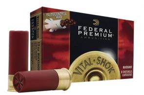 Federal Premium Vital-Shok Buckshot 12 Gauge 2-3/4" 00-buck  9 Pellet 5 Round Box - PFC15400