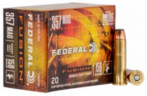 Federal Fusion .357 Mag 158gr SP 20ct Box - F357FS1