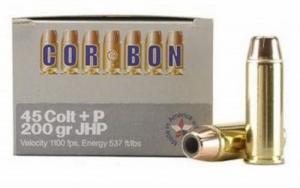 Corbon 45 Long Colt 200 Grain Jacketed Hollow Point +P - SD45C200/20