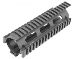 UTG Pro Pro Quad Rail Carbine With Extension AR-15 Black Hardcoat Anodized Aluminum Picatinny - MTU001T
