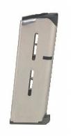 Wilson Combat 7 Round Stainless Steel Magazine For Officer M - 47OXC