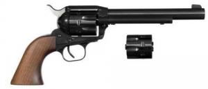 European American Armory Bounty Hunter Combo Blued 8 Round 6.75" 22 Long Rifle / 22 Magnum / 22 WMR Revolver - 771100