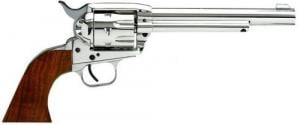 European American Armory Bounty Hunter Nickel 6 Round 6.75" 22 Long Rifle / 22 Magnum / 22 WMR Revolver - 770105