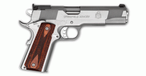 Springfield Armory 1911-A1 Service 45ACP Target, Stainless - PI9132LPLE
