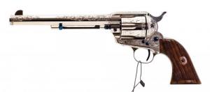 Standard Manufacturing SAA Nickel Engraved 7.5" 45 Long Colt Revolver - SAR7N2E