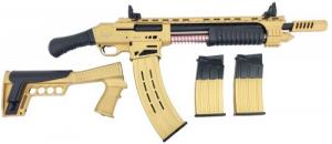 Emperor Arms King 12 Pump Action Firearm 18.5" BRL Spring-Assisted Gold - KNG12GLD
