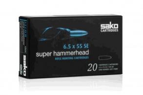 Sako Super Hammerhead Soft Point 6.5x55 Ammo 20 Round Box - C619436HSA10X