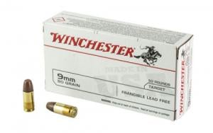 Winchester Lead Free Frangible 9mm Ammo 90gr  50 Round Box - USA9F
