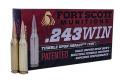 Fort Scott Munitions TUI Solid Copper 243 Winchester Ammo 80 gr 20 Round Box - 243080SCV