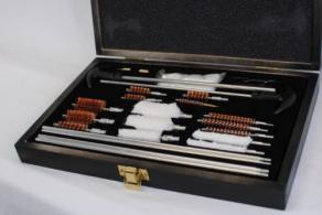Hickok45 3-in-1 Rifle/ Shotgun/ Pistol Cleaning Kit with Wood Case