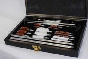 Hickok45 3-in-1 Rifle/ Shotgun/ Pistol Cleaning Kit with Wood Case - 10303