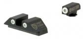 Night Fision Perfect Dot Fixed for Glock Green/White, Green/Black Tritium Handgun Sights
 - GLK001003WGZ