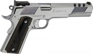 Iver Johnson Arms EAGLEXLC45 1911 Eagle XLC 45 ACP 6" 8+1 High Polished Bright Chrome Ported Long Slide Diamondwood Walnut Grip - IJ35