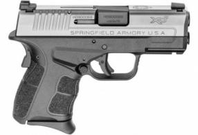 Springfield Armory XD-S Mod.2 9mm Luger 3.30" 9+1, 7+1 (2) Railed Black Frame Stainless Steel Slide Enhanced Textured - XDSG9339ST
