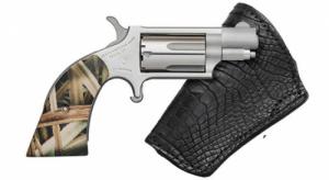 North American Arms Mini Gator Gun with Black Skin Holster 22 Long Rifle / 22 Magnum / 22 WMR Revolver - NAA22MSGHIBl