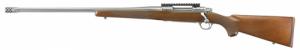 Ruger - M77 Hawkeye Hunter, 300 Win Mag, 24" Barrel, Stainless/Walnut, 20 MOA Rail, 3rd, Left Hand - 57121