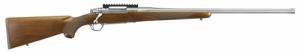 Ruger - M77 Hawkeye Hunter, 7mm Rem Mag, 24" Barrel, Stainless/Walnut, w/20 MOA Rail, 3-rd - 57124
