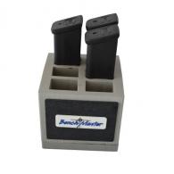 BenchMaster WeaponRac Double Stack Rac for 9mm Magazines Black Therm - BMWRDS9MR6
