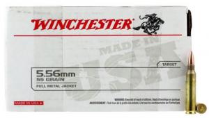 Winchester Full Metal Jacket 5.56x45mm NATO Ammo 55 gr 150 Round Box