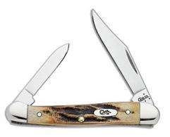 Case Pocket Knife w/2 Blades & Stag Handle - 00519