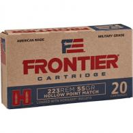 Hornady Frontier 223Rem 55gr  Hollow Point 20rd box - FR140