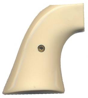 Ajax Checkered Ivory Polymer Grips For New Ruger Vaquero - 25CIP
