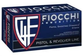 Fiocchi .38 Spc 148 Grain Jacketed Hollow Point 50rd box - 38E