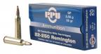 PPU Standard Rifle 22-250 Remington 55 GR Soft Point (SP) 20 Bx/ 10 Cs - PP22250
